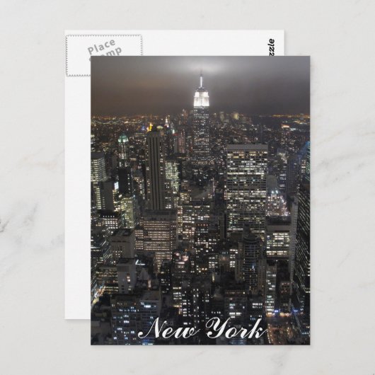 New York Postcard Empire State NYC Souvenir Card Postkarte (Vorne/Hinten)