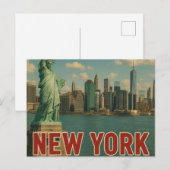 New York Postcard Postkarte (Vorne/Hinten)