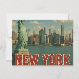New York Postcard Postkarte