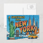 NEW YORK Postcard Postkarte (Vorne/Hinten)