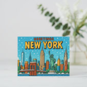 NEW YORK Postcard Postkarte (Stehend Vorderseite)