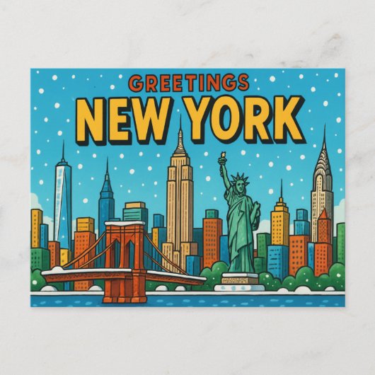 NEW YORK Postcard Postkarte (Vorderseite)