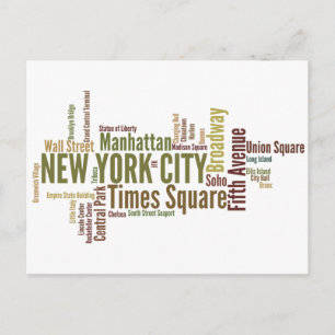 New York Postcard Postkarte
