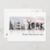 New York Postcard Postkarte (Vorne/Hinten)