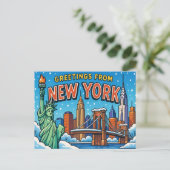 NEW YORK Postcard Postkarte (Stehend Vorderseite)