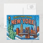 NEW YORK Postcard Postkarte (Vorne/Hinten)