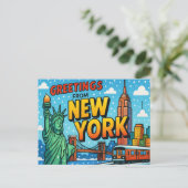 NEW YORK Postcard Postkarte (Stehend Vorderseite)
