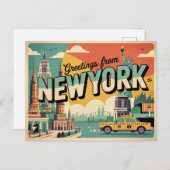 New York Postcard Postkarte (Vorne/Hinten)