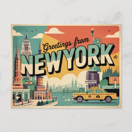 New York Postcard Postkarte (Vorderseite)