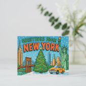 NEW YORK Postcard Postkarte (Stehend Vorderseite)