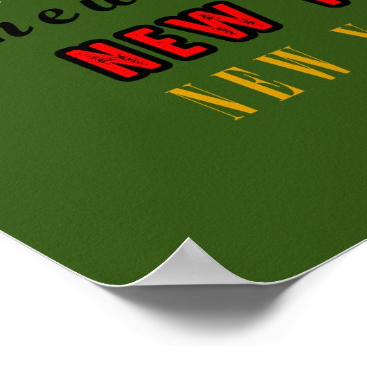 New York Poster (Ecke)