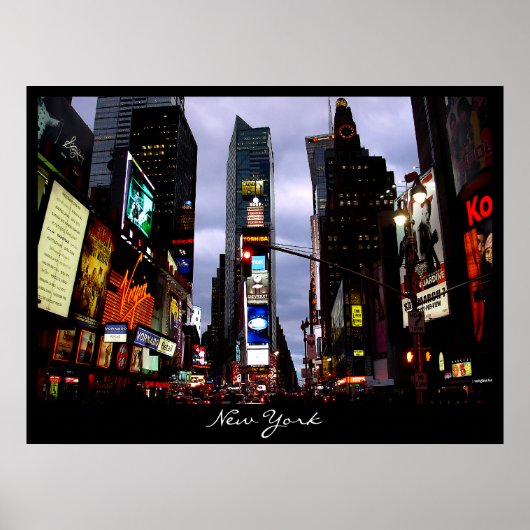 New York Poster City Times Square Night Print (Vorne)
