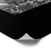 New York Poster Cityscape New York Empire Print (Ecke)