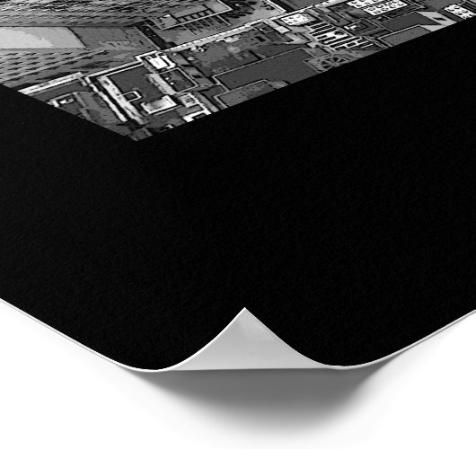 New York Poster Cityscape New York Empire Print (Ecke)