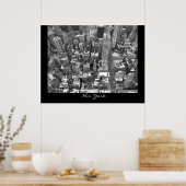 New York Poster Cityscape New York Empire Print (Küche)