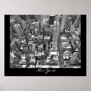 New York Poster Cityscape New York Empire Print