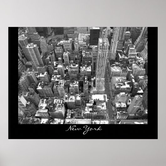 New York Poster Cityscape New York Empire Print (Vorne)