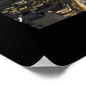New York Poster Cityscape New York Night Print (Ecke)