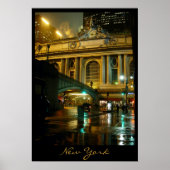 New York Poster Cityscape New York Night Print (Vorne)