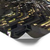New York Poster Cityscape New York Night Print (Ecke)