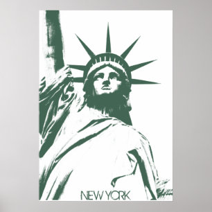 New York Poster Statue of Liberty New York Print