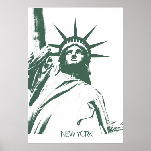 New York Poster Statue of Liberty New York Print (Vorne)