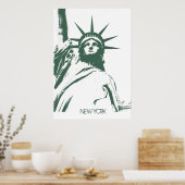 New York Poster Statue of Liberty New York Print (Küche)