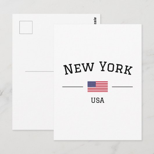 New York Postkarte (Vorne/Hinten)
