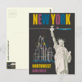 New York Postkarte (Vorne/Hinten)