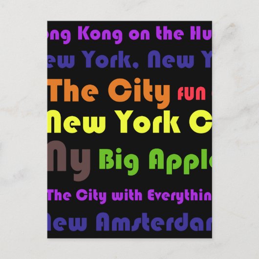 New York Postkarte (Vorderseite)