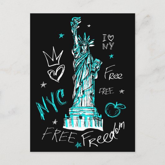 New York Postkarte (Vorderseite)
