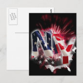 NEW YORK POSTKARTE (Vorne/Hinten)
