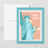 New York Postkarte (Vorne/Hinten)