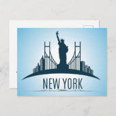 New York Postkarte (Vorne/Hinten)