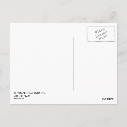 New York Postkarte (Rückseite)