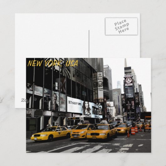 New York Postkarte (Vorne/Hinten)