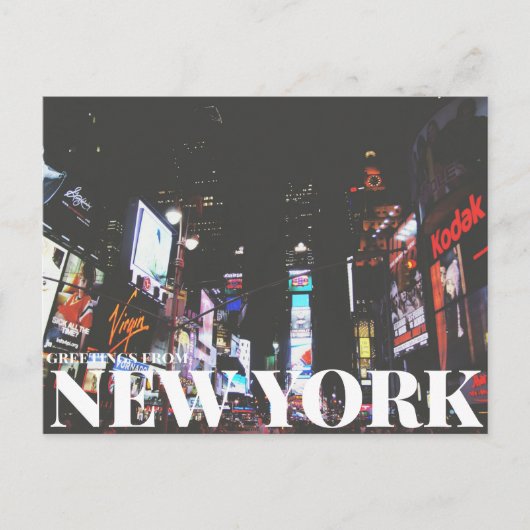 New York Postkarte (Vorderseite)