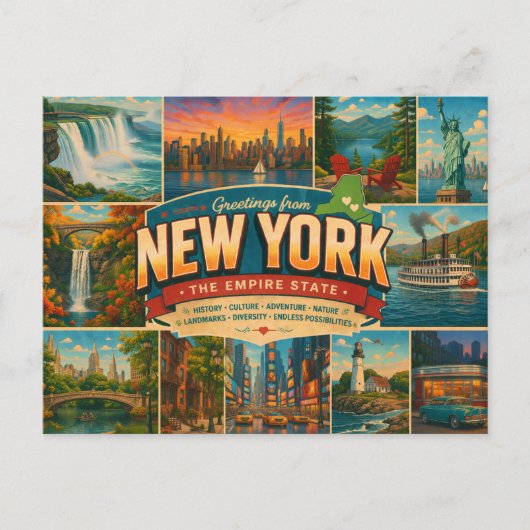 New York Postkarte (Vorderseite)
