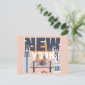 New York Postkarte (Stehend Vorderseite)