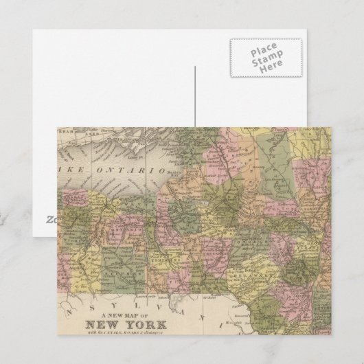 New York Postkarte (Vorne/Hinten)