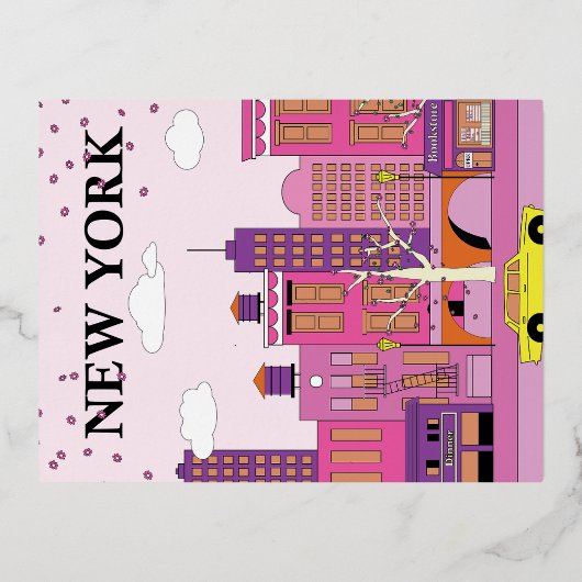New York Postkarte (Vorderseite)