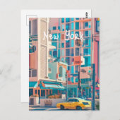 New York Postkarte (Vorne/Hinten)