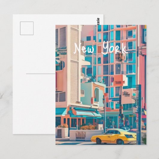 New York Postkarte (Vorne/Hinten)