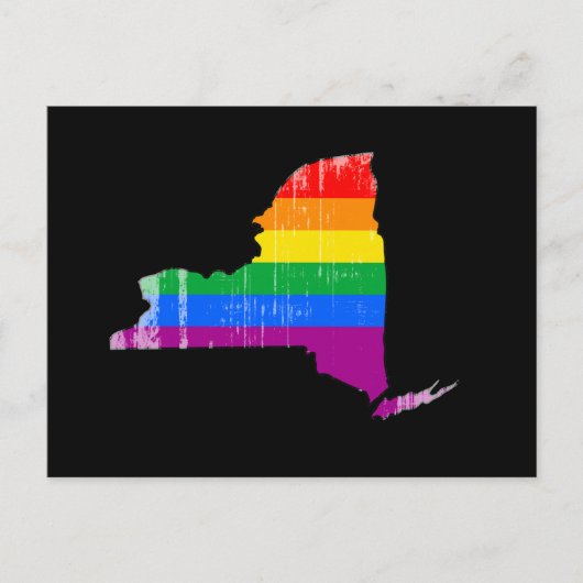 NEW YORK PRIDE - DISTRESSED -.pnng Postkarte (Vorderseite)