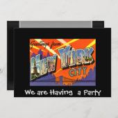 New York Private Party Einladung (Vorne/Hinten)