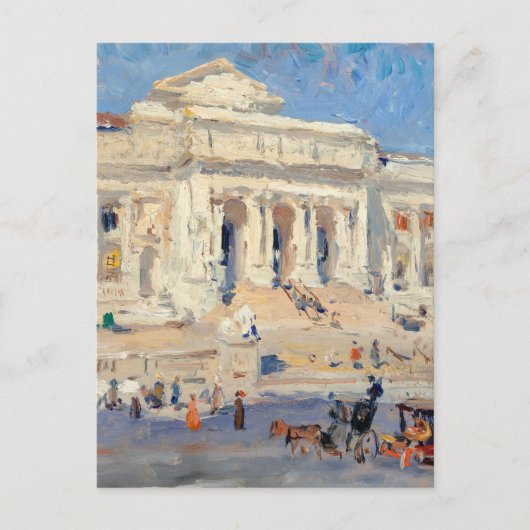New York Public Library | Colin Campbell Cooper Postkarte (Vorderseite)