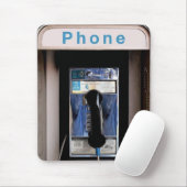 New York Public Pay Phone, Retro Phone Booth Mousepad (Mit Mouse)