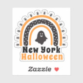 New York Rainbow Halloween Sticker (Blatt)