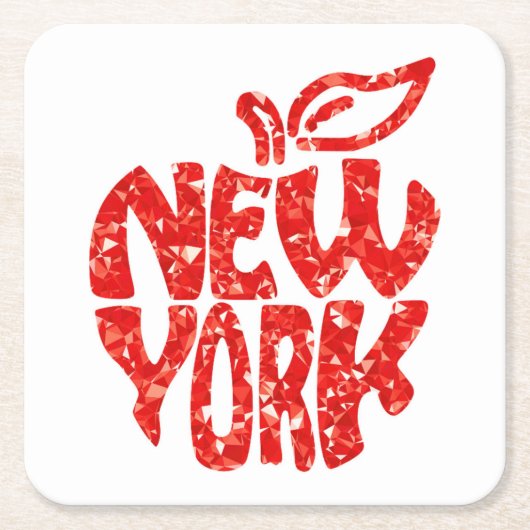 NEW YORK RECHTECKIGER PAPPUNTERSETZER (Vorderseite)