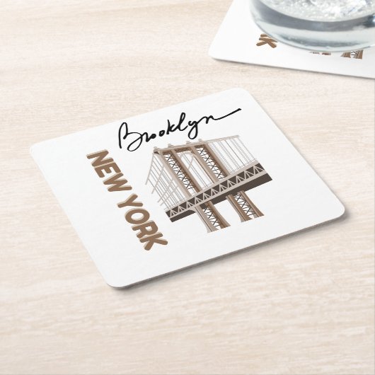 NEW YORK RECHTECKIGER PAPPUNTERSETZER (angewinkelt)